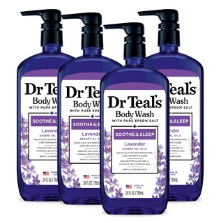 Foto 1 | Foto 1 | Gel De Baño Dr. Teal's Soothe & Sleep Con Sal Pura De Epsom, 720 Ml X 4 - Venta Internacional.