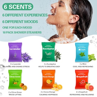 Foto 5 | Foto 5 | Shower Steamers Homsolver, Regalo De Cumpleaños Para Mujer, Paquete De 18 - Venta Internacional.