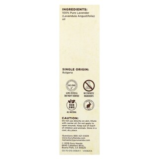 Foto 3 | Foto 3 | Aceite Esencial Gurunanda True Lavender 15 Ml 100% Puro Y Natural - Venta Internacional.