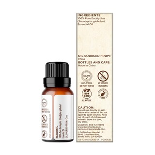Foto 7 | Foto 7 | Aceite Esencial Gurunanda De Eucalipto 15 Ml Aromaterapia 100% Pura - Venta Internacional.