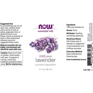 Foto 2 | Foto 2 | Aceite Esencial Now Foods Lavanda 30 Ml 100% Puro Vegano - Venta Internacional.