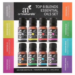 Foto 2 | Foto 2 | Juego De Mezclas De Aceites Esenciales Artnaturals Top 8 Paquete De 8 Unidades - Venta Internacional.