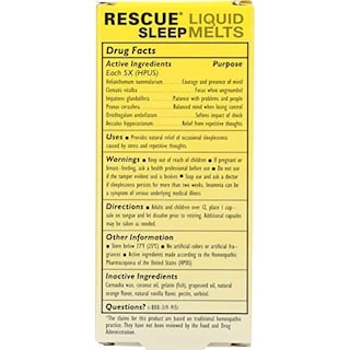 Foto 7 | Foto 7 | Líquido Sleep Aid Bach Rescue Sleep Para Derretir 6 Paquetes 28 Unidades - Venta Internacional.