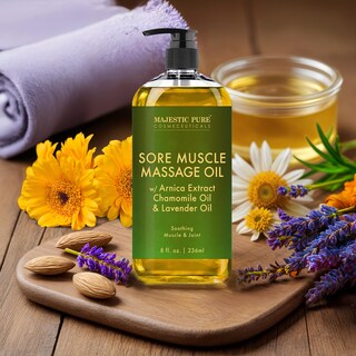 Foto 5 | Foto 5 | Aceite De Masaje Majestic Pure Arnica Sore Muscle Con Lavanda 240 Ml - Venta Internacional.