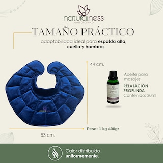 Foto 5 | Foto 5 | Paquete Compresa de Semillas para Cuello Hombros y Espalda Alta Naturalness color Cobre