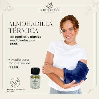 Foto 2 | Foto 2 | Compresa para Codo Naturalness con Semillas y Plantas Medicinales color Azul