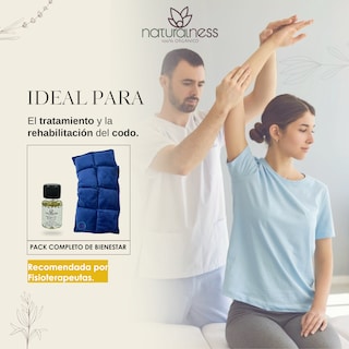Foto 3 | Foto 3 | Compresa para Codo Naturalness con Semillas y Plantas Medicinales color Azul