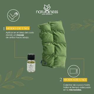 Foto 6 | Foto 6 | Compresa para Codo Naturalness con Semillas y Plantas Medicinales color Verde