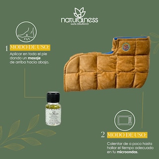 Foto 4 | Foto 4 | Compresa para Pie/Tobillo Naturalness con Semillas y Plantas Medicinales Grande color Dorado