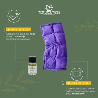 Foto 6 | Foto 6 | Compresa para Codo Naturalness Compresa + Aceite 5ml Púrpura
