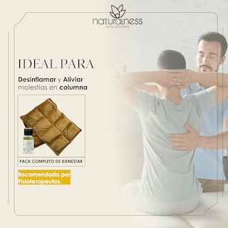 Foto 3 | Foto 3 | Compresa Térmica Naturalness con Semillas y Plantas para Molestias de la Columna Dorado