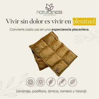 Foto 4 | Foto 4 | Compresa Térmica Naturalness con Semillas y Plantas para Molestias de la Columna Dorado