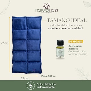 Foto 5 | Foto 5 | Compresa Térmica Naturalness con Semillas y Plantas para Dolores Musculares Azul