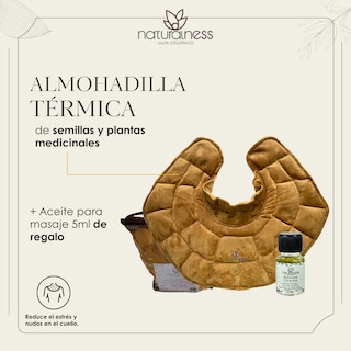 Foto 2 | Foto 2 | Compresa Térmica Naturalness con Semillas y Plantas para Dolores de Cuello, Hombros y Espalda Baja Dorado