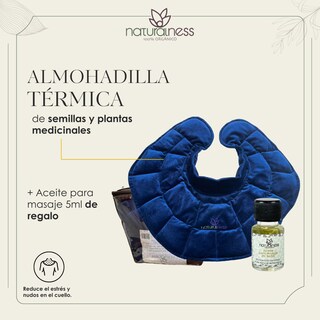 Foto 2 | Foto 2 | Compresa Térmica Naturalness con Semillas y Plantas para Dolores de Cuello, Hombros y Espalda Baja Azul