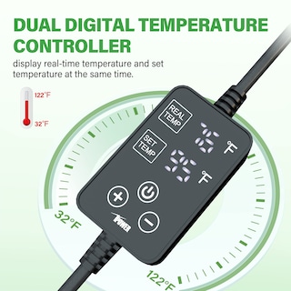 Foto 5 | Foto 5 | Alfombrilla Térmica Ipower De Seedling Con Doble Temperatura Digital, 48 X 20 - Venta Internacional.