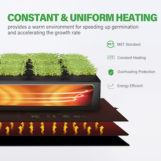 Foto 6 | Foto 6 | Alfombrilla Térmica Ipower De Seedling Con Doble Temperatura Digital, 48 X 20 - Venta Internacional.