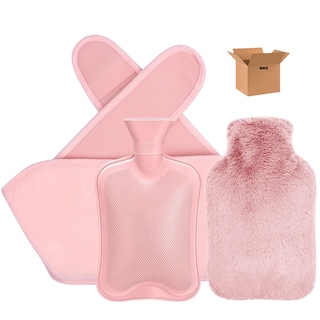 Foto 1 | Foto 1 | Bolsa De Agua Caliente Belug Peluche 3pz Rosa