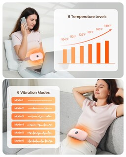 Foto 5 | Foto 5 | Almohadilla Térmica Koonie Para Calambres Menstruales De 5000 Mah Con 6 Niveles De Calor - Venta Internacional.