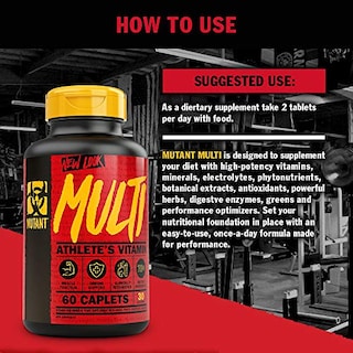 Foto 5 | Foto 5 | Suplemento De Vitaminas De Alta Potencia Mutant Multi, 60 Comprimidos - Venta Internacional.