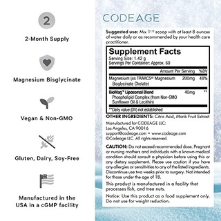 Foto 4 | Foto 4 | Suplemento De Glicinato De Magnesio En Polvo Codeage 2-month Sup - Venta Internacional.