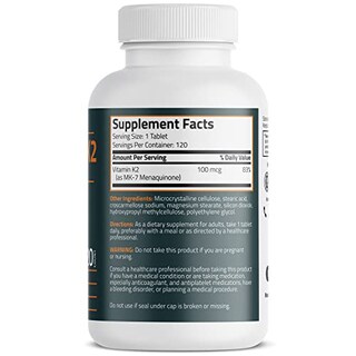 Foto 2 | Foto 2 | Suplemento Bronson De Vitamina K2 Mk-7 100 Mcg 120 Tabletas - Venta Internacional