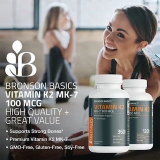 Foto 3 | Foto 3 | Suplemento Bronson De Vitamina K2 Mk-7 100 Mcg 120 Tabletas - Venta Internacional
