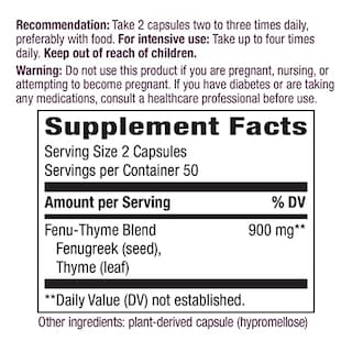 Foto 3 | Foto 3 | Suplemento Nature's Way Premium Blend de Feno-tomillo 900 Mg 100 V - Venta Internacional