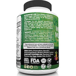 Foto 6 | Foto 6 | Multivitamínico Nutrivein Para Alimentos Integrales, 30 Días, 120 Cápsulas - Venta Internacional.