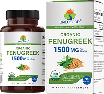 Foto 1 | Foto 1 | Suplemento Brieofood Fenogreco 1500 Mg 90 Tabletas Vegetarianas - Venta Internacional.