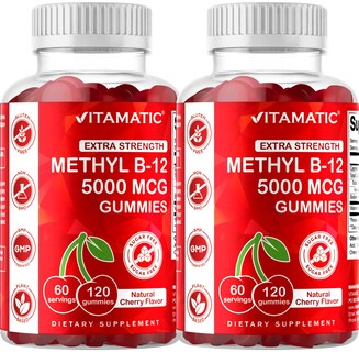 Foto 1 | Foto 1 | Gomitas De Vitamina B12 Vitamatic Extra Strength 5000 Mcg 120 Unidades - Venta Internacional.
