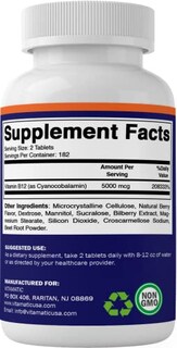 Foto 5 | Foto 5 | Suplemento Vitamático De Vitamina B12 5000 Mcg De Disolución Rápida 365 G - Venta Internacional.