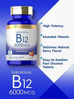 Foto 3 | Foto 3 | Suplemento Carlyle De Vitamina B-12, 6000 Mcg, 120 Tabletas - Venta Internacional.