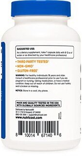 Foto 3 | Foto 3 | Suplemento Nutricost Raíz De Achicoria 650 Mg X 120 Cápsulas - Venta Internacional.