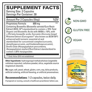 Foto 4 | Foto 4 | Suplemento Terry Naturally Arthocin 60 Cápsulas Veganas - Venta Internacional.