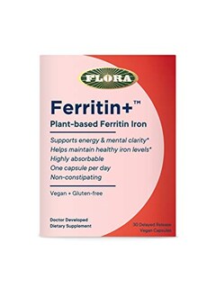 Foto 1 | Foto 1 | Suplemento Ferritin+ Flora Inc. 30 Cápsulas De Hierro De Origen Vegetal - Venta Internacional.