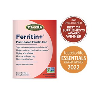 Foto 2 | Foto 2 | Suplemento Ferritin+ Flora Inc. 30 Cápsulas De Hierro De Origen Vegetal - Venta Internacional.