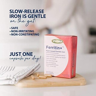 Foto 5 | Foto 6 | Suplemento Ferritin+ Flora Inc. 30 Cápsulas De Hierro De Origen Vegetal - Venta Internacional.