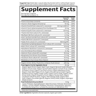 Foto 5 | Foto 5 | Suplemento Multivitamínico Garden Of Life Para Hombres Raw One 75 - Venta Internacional.