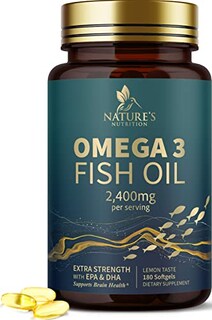 Foto 1 | Foto 1 | Suplemento De Aceite De Pescado Nature's Nutrition 2400 Mg De Omega 3 - Venta Internacional.