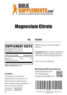 Foto 2 | Foto 2 | Suplemento De Magnesio Bulksupplements.com Citrato De Magnesio 1 - Venta Internacional.