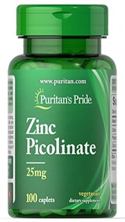 Foto 1 | Foto 1 | Suplemento De Picolinato De Zinc Puritan's Pride, 25 Mg, Cápsulas, 100 G - Venta Internacional.