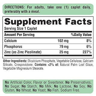 Foto 2 | Foto 2 | Suplemento De Picolinato De Zinc Puritan's Pride, 25 Mg, Cápsulas, 100 G - Venta Internacional.