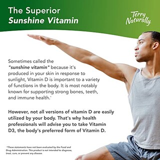 Foto 2 | Foto 2 | Suplemento Terry Naturally de Vitamina D3 5000 UI 180 Comprimidos - Venta Internacional