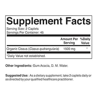 Foto 2 | Foto 2 | Suplemento Brieofood Cissus Quadrangularis 1500 Mg 90 Comprimidos - Venta Internacional.