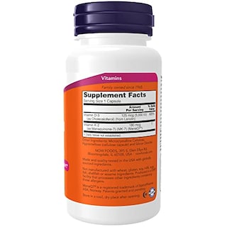 Foto 2 | Foto 2 | Suplemento Now Mega D-3 Y Mk-7 5000 Ui/180 Mcg 120 Cápsulas - Venta Internacional.