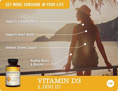 Foto 6 | Foto 6 | Suplemento De Vitamina D3 De Naturewise, 1000 Ui, 25 Mcg, Suministro Para 1 Año - Venta Internacional.