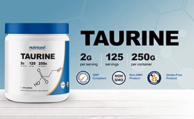 Foto 3 | Foto 3 | Suplemento Nutricost De Taurina En Polvo 250 G - 125 Porciones - Venta Internacional.