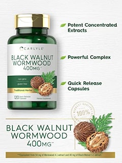 Foto 3 | Foto 3 | Suplemento Carlyle Black Walnut Wormwood 120 Cápsulas - Venta Internacional.