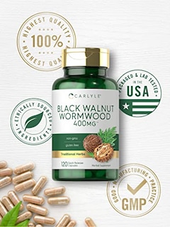 Foto 5 | Foto 5 | Suplemento Carlyle Black Walnut Wormwood 120 Cápsulas - Venta Internacional.